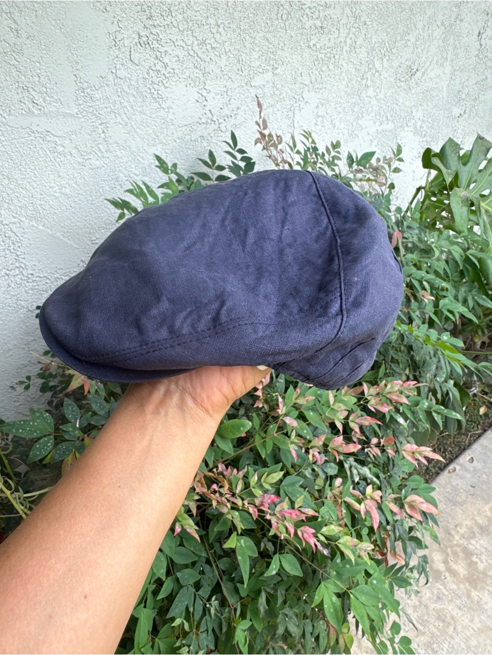 Vintage Doria Gruppo Borsalino Classic Flat Cap in Navy Blue